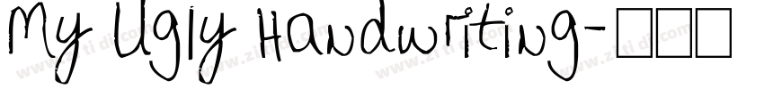 My Ugly Handwriting字体转换